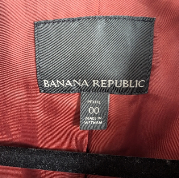 Women's Velvet Double-Breasted Jacket - Rust Petite - Picture 4 of 4